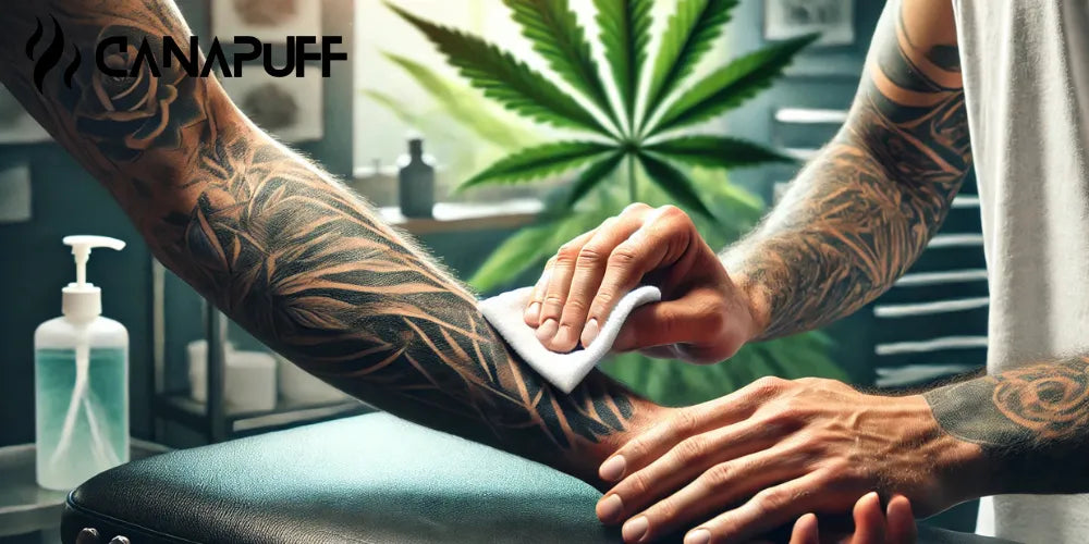 wiet roken na een tattoo, wiet roken, tattoo