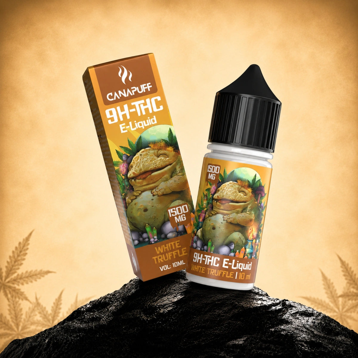 Canapuff 9H-THC E-Liquid White Truffle 1500 mg, 10 ml vape-flesje