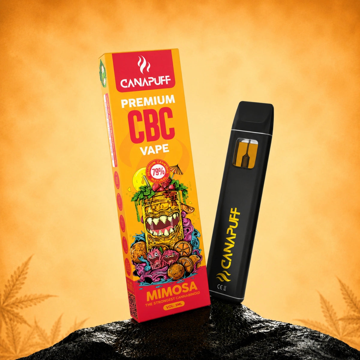 Canapuff CBC Vape Mimosa 79% 1ml wegwerppen