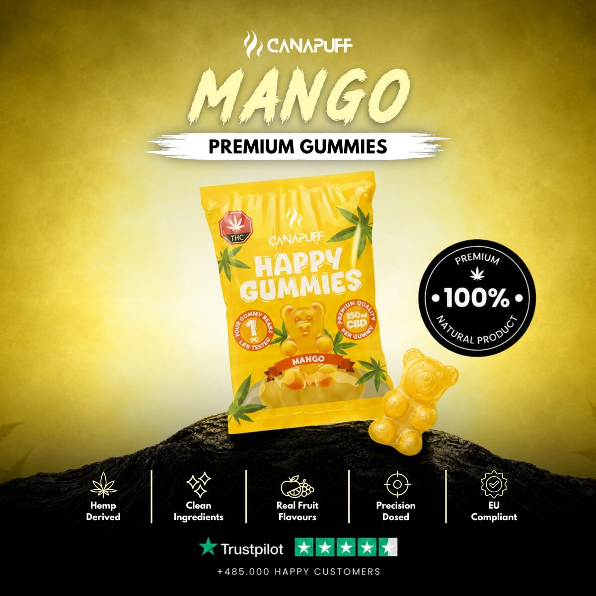 CBD Gummies Mango – gummies, foto 2