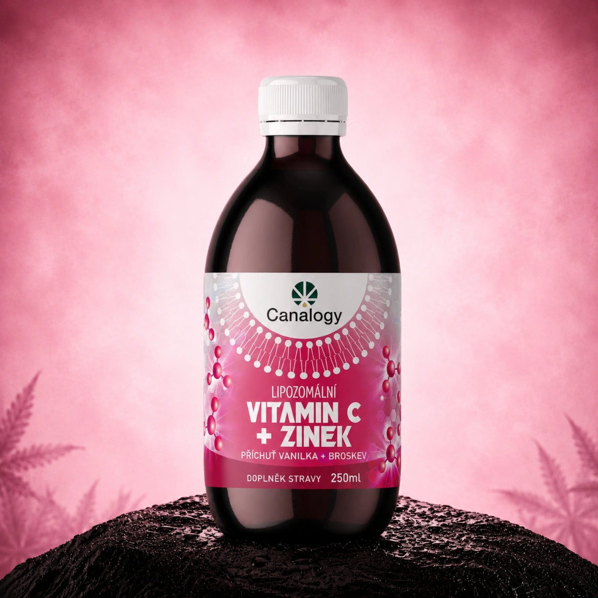 CBD liposomaal vitamine C met zink – supplementflesje