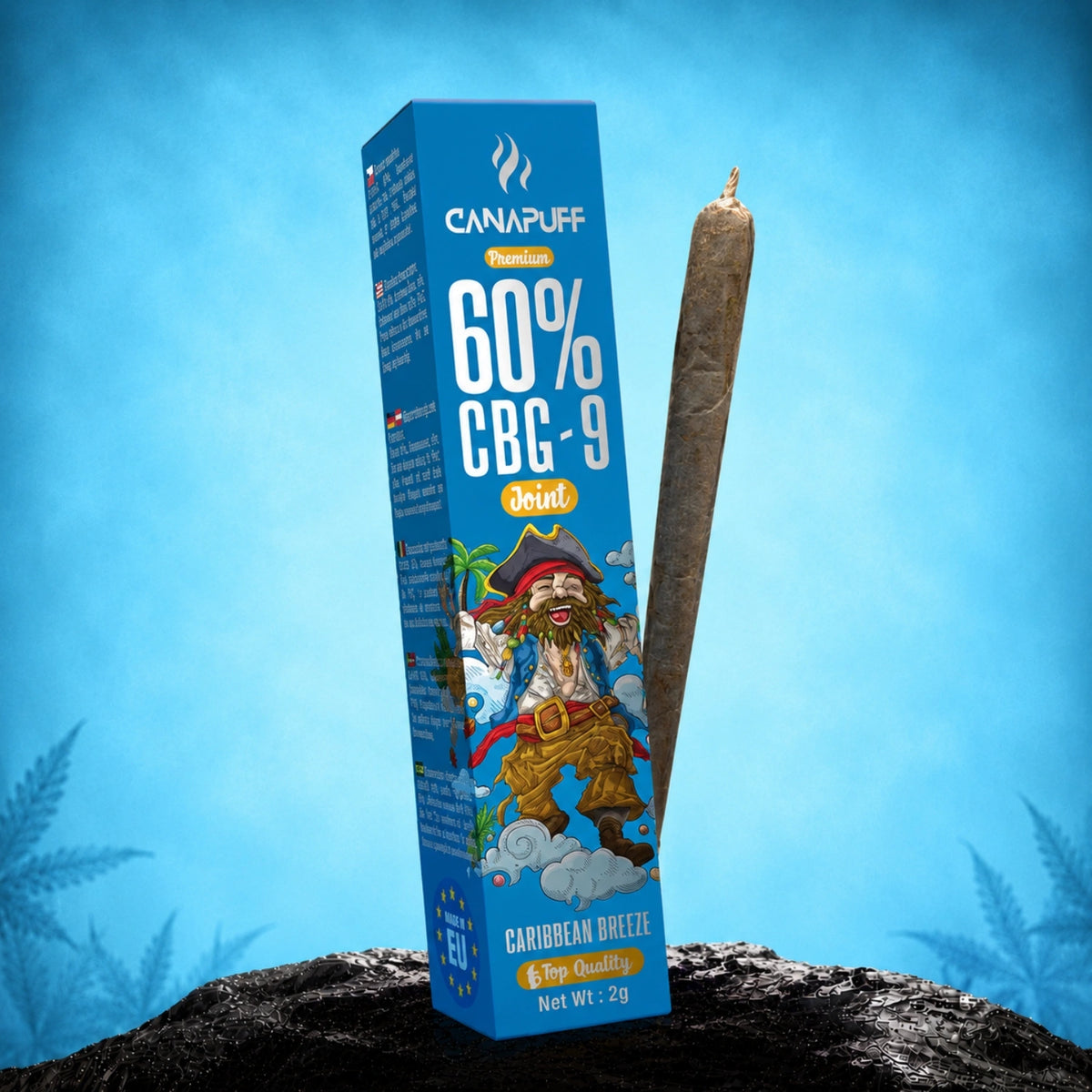 Canapuff CBG9 Joint Caribbean Breeze 60%, 2g voorgedraaide joint