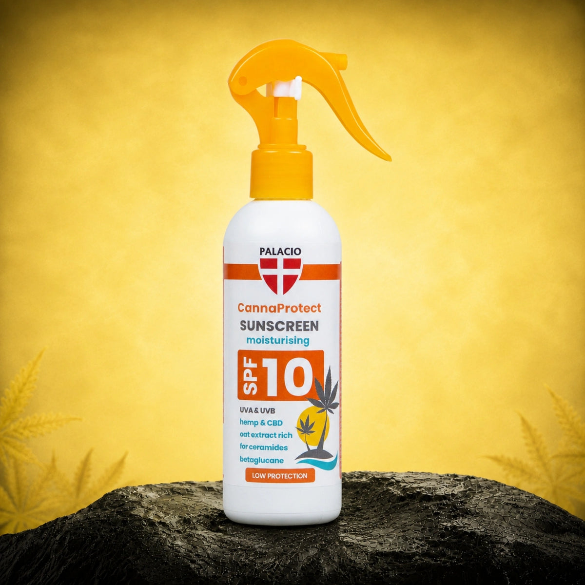 Canna Protect - zonnebrandlotion SPF 10 met hennep, 200ml - Palacio – zonnebrandcrème
