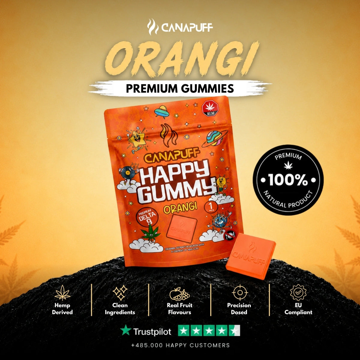 Delta 9 Gummy Orangi – gummies, foto 2