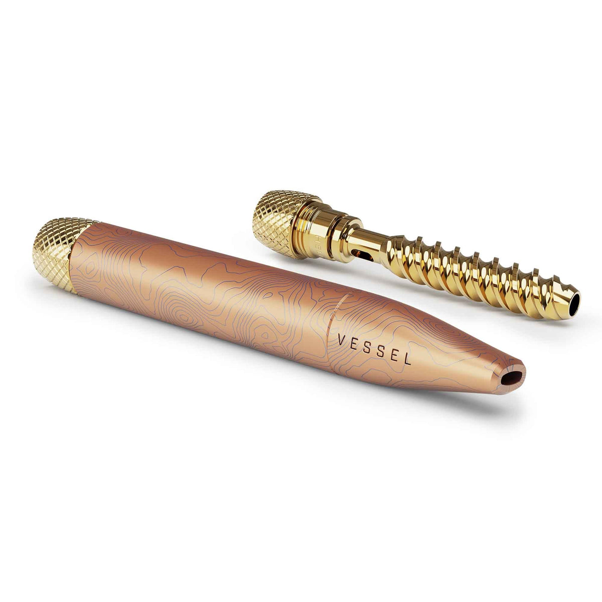 Vessel Pen in roségoud met gouden mondstuk