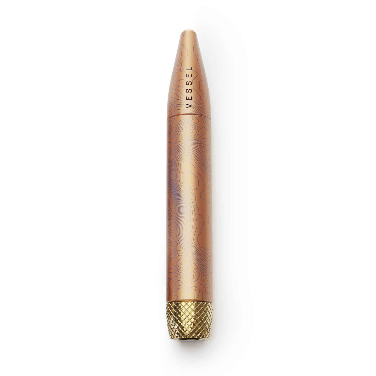 Vessel Pen in roségoud met gouden accenten