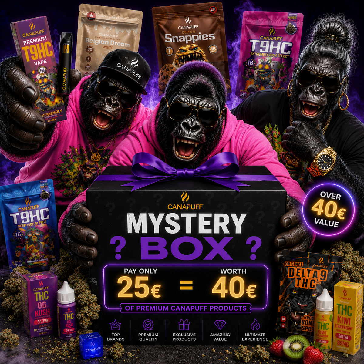 Canapuff Mystery Box S, Delta-9 THC product-Bundle