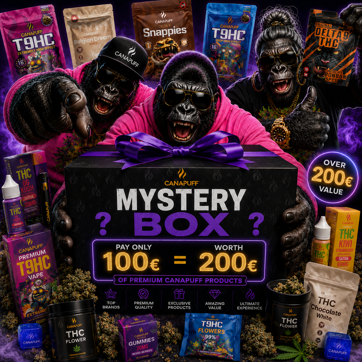 Canapuff Mystery Box L, Delta-9 THC product-Bundle