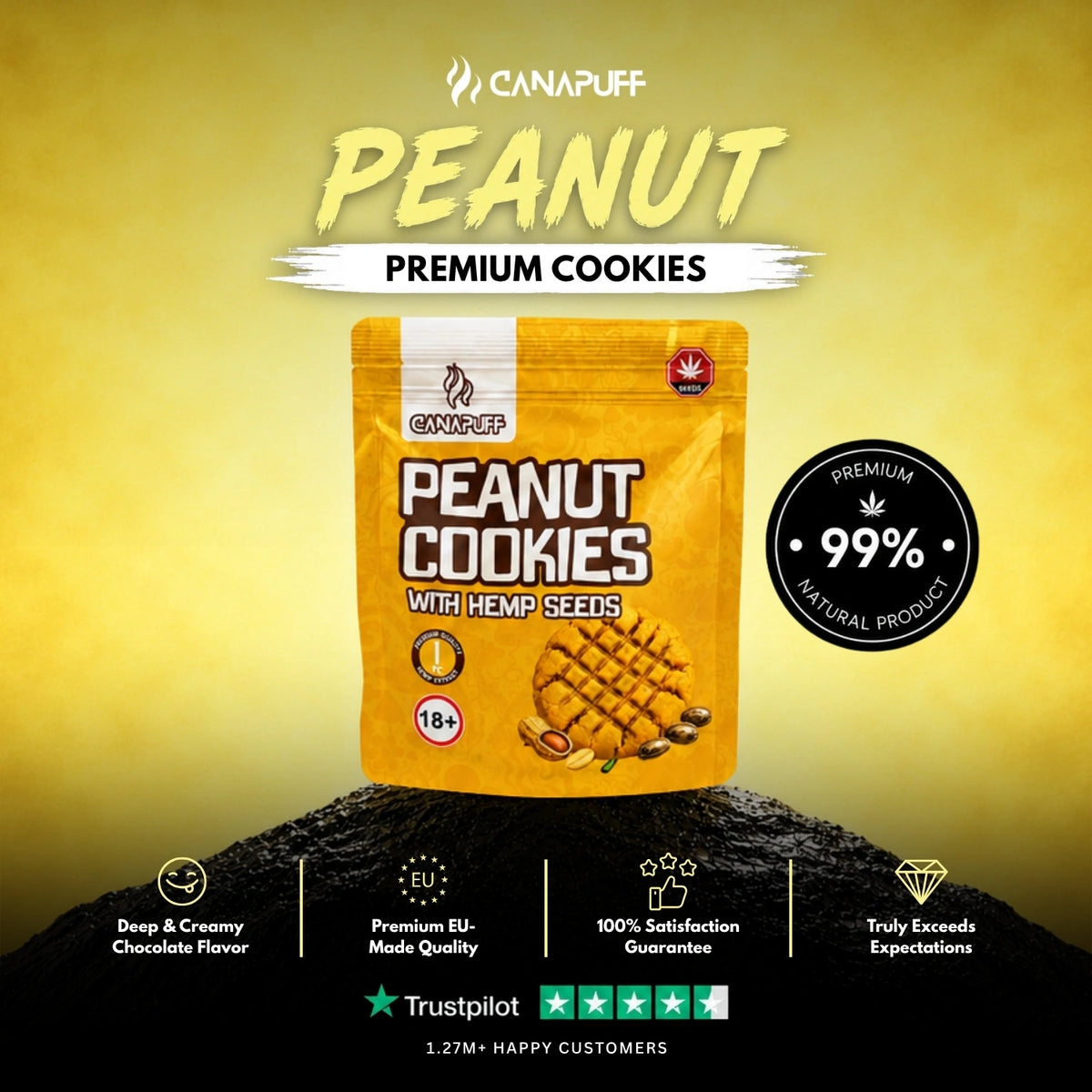 Peanut Cookies met hennepzaad – koekjes, foto 2