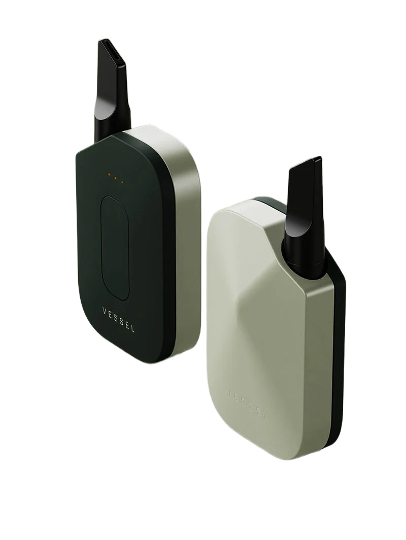 Vessel Compass Rise vape-apparaat in de kleurvarianten sage en donkergroen