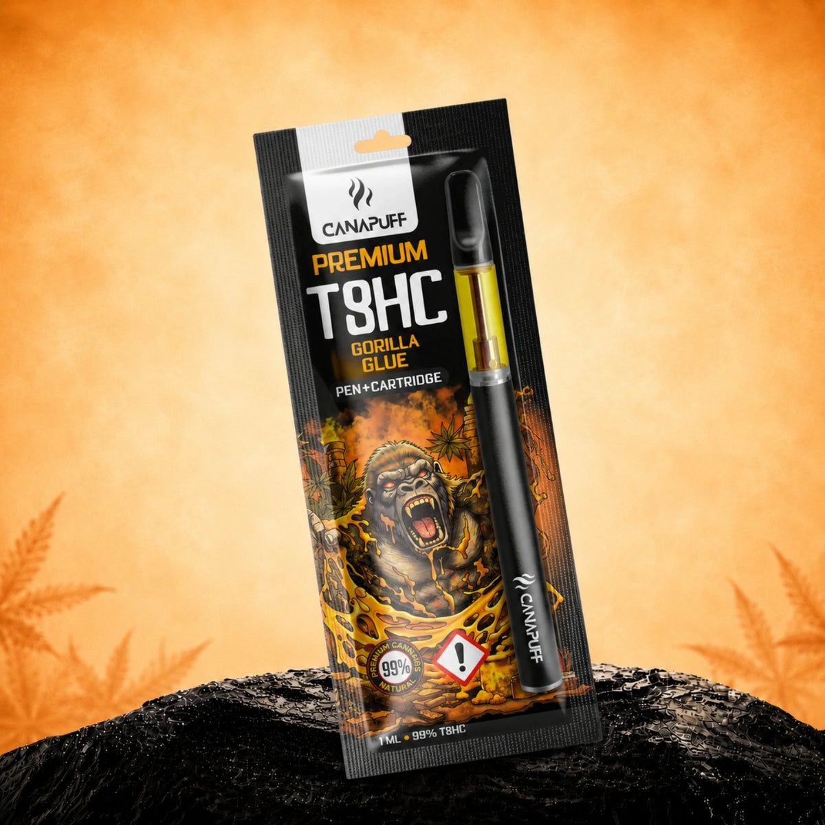 Canapuff T8HC Gorilla Glue 99% pen en cartridge