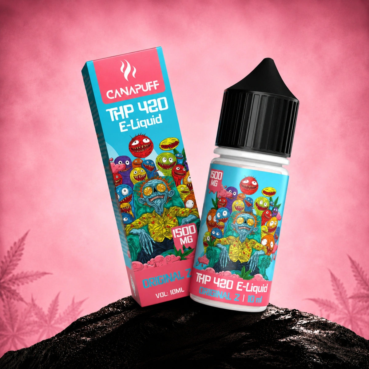 Canapuff THP420 E-Liquid Original Z 1500 mg, 10 ml vape-flesje
