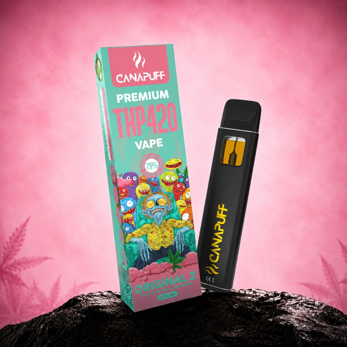 Canapuff THP420 vape wegwerppen 79% 1 ml