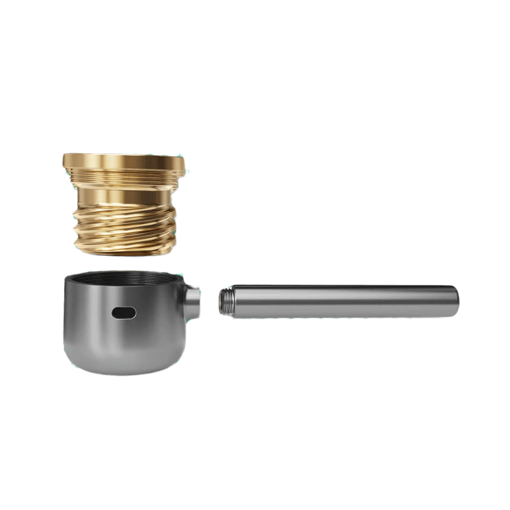 Vessel Pipe in gunmetal met messing dop en steelonderdelen