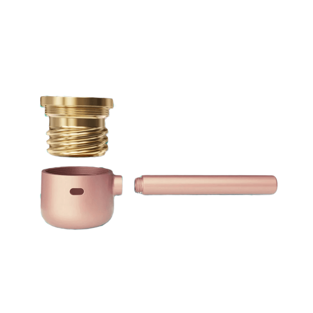 Canapuff Vessel Pipe in rosé goud met afneembare kop en steel