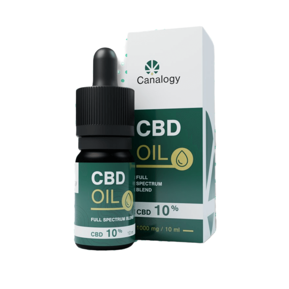 Canalogy CBD Oil 10%, 1000 mg full spectrum blend, 10 ml flesje met pipet