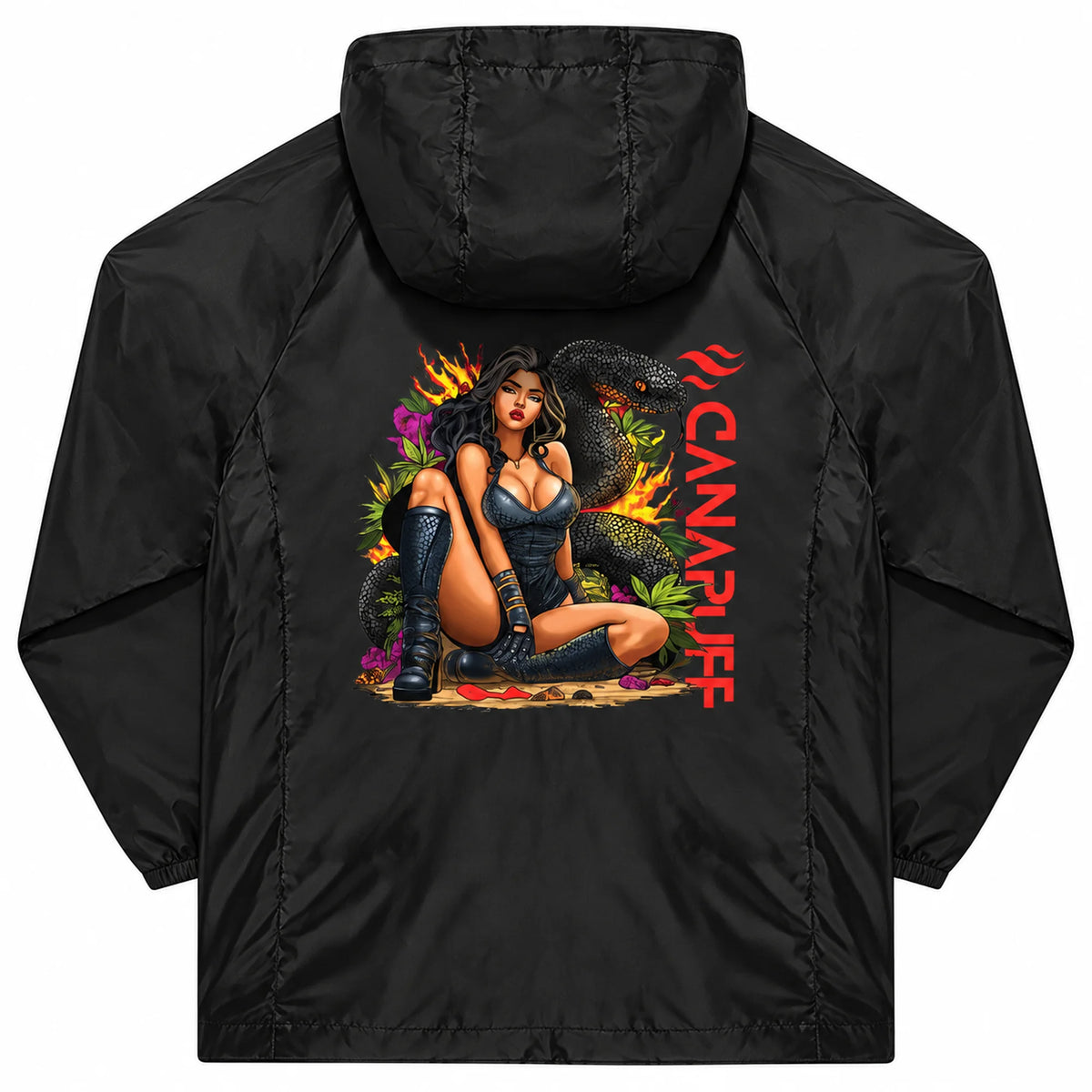 Canapuff Windbreaker – Black Mamba – Black