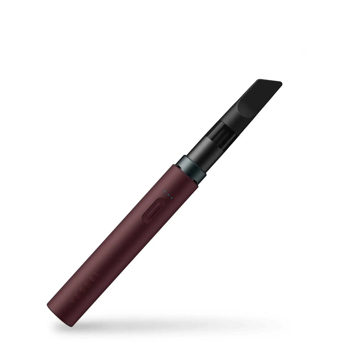 Maroon vaporizer Pen met een zwart mondstuk
