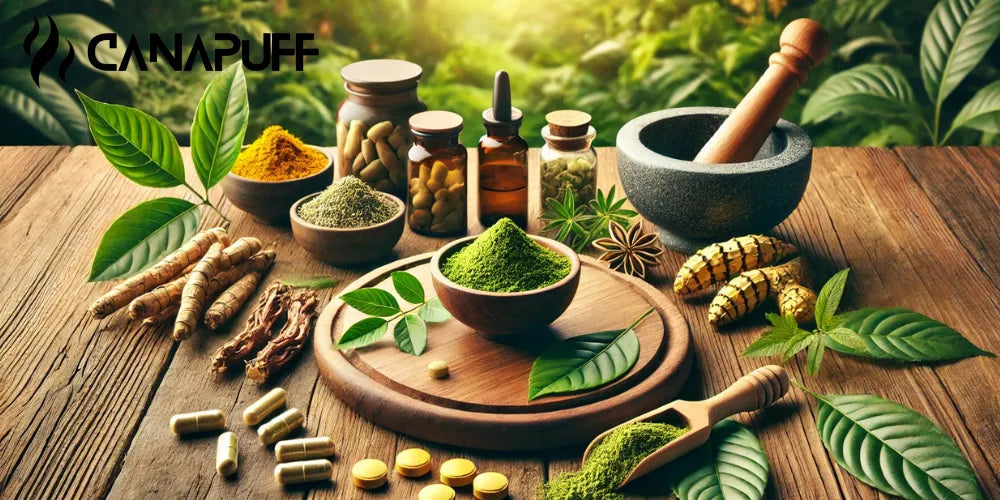 kratom alternatieven, natuurlijke kruiden, pijnverlichting, energieboost