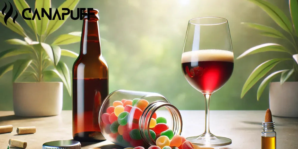 Kun je CBD Gummies met alcohol mengen? Veiligheidsgids & Effecten-Canapuff
