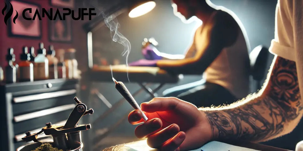 wiet roken voor een tattoo, wiet, tattoo, tips