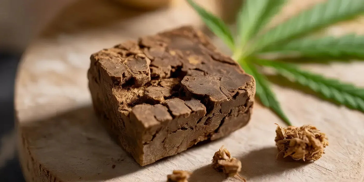 Een close-up van CBD Hash