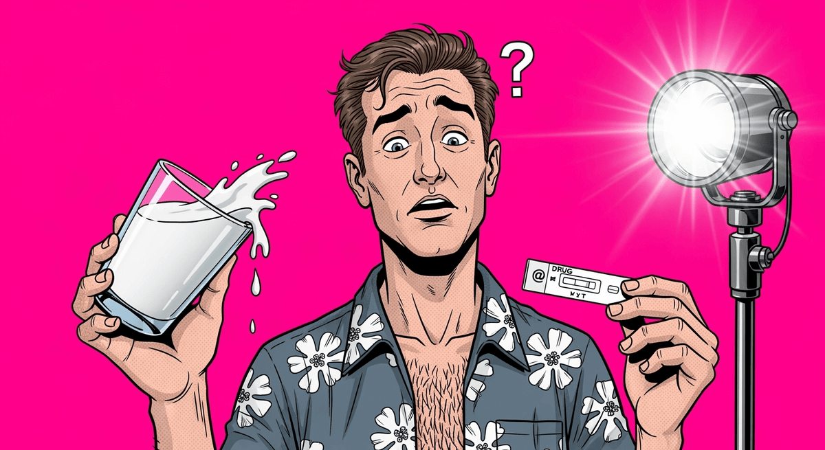 Helpt melk drinken je om een drugstest te halen?