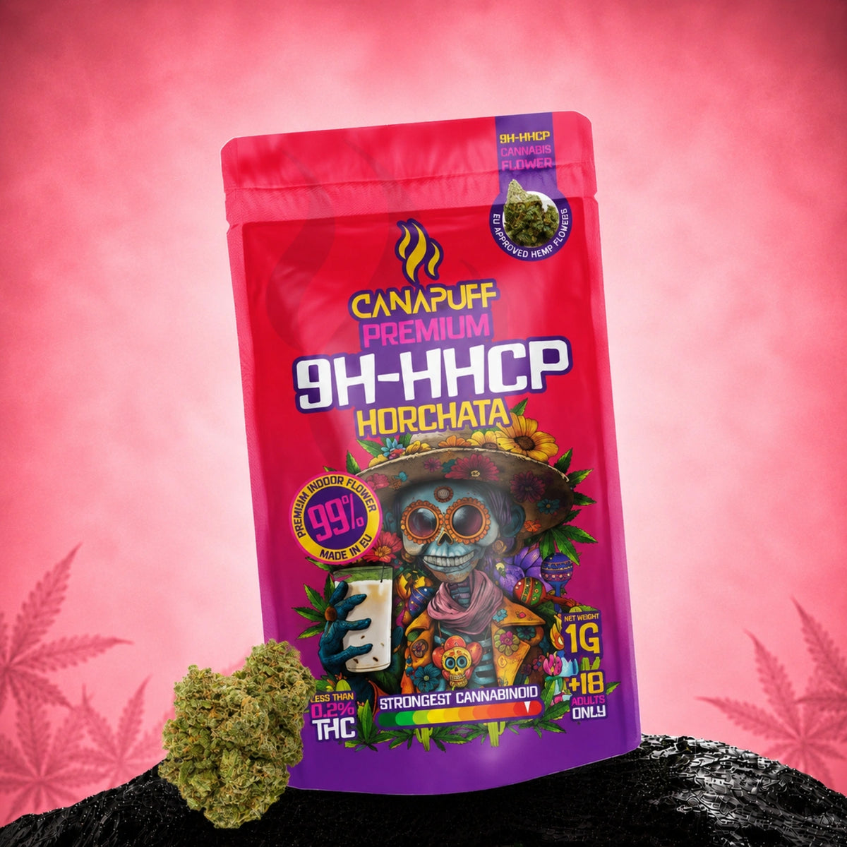 Canapuff 9H-HHCP Horchata bloemenzakje, 1g, 99% sterkte