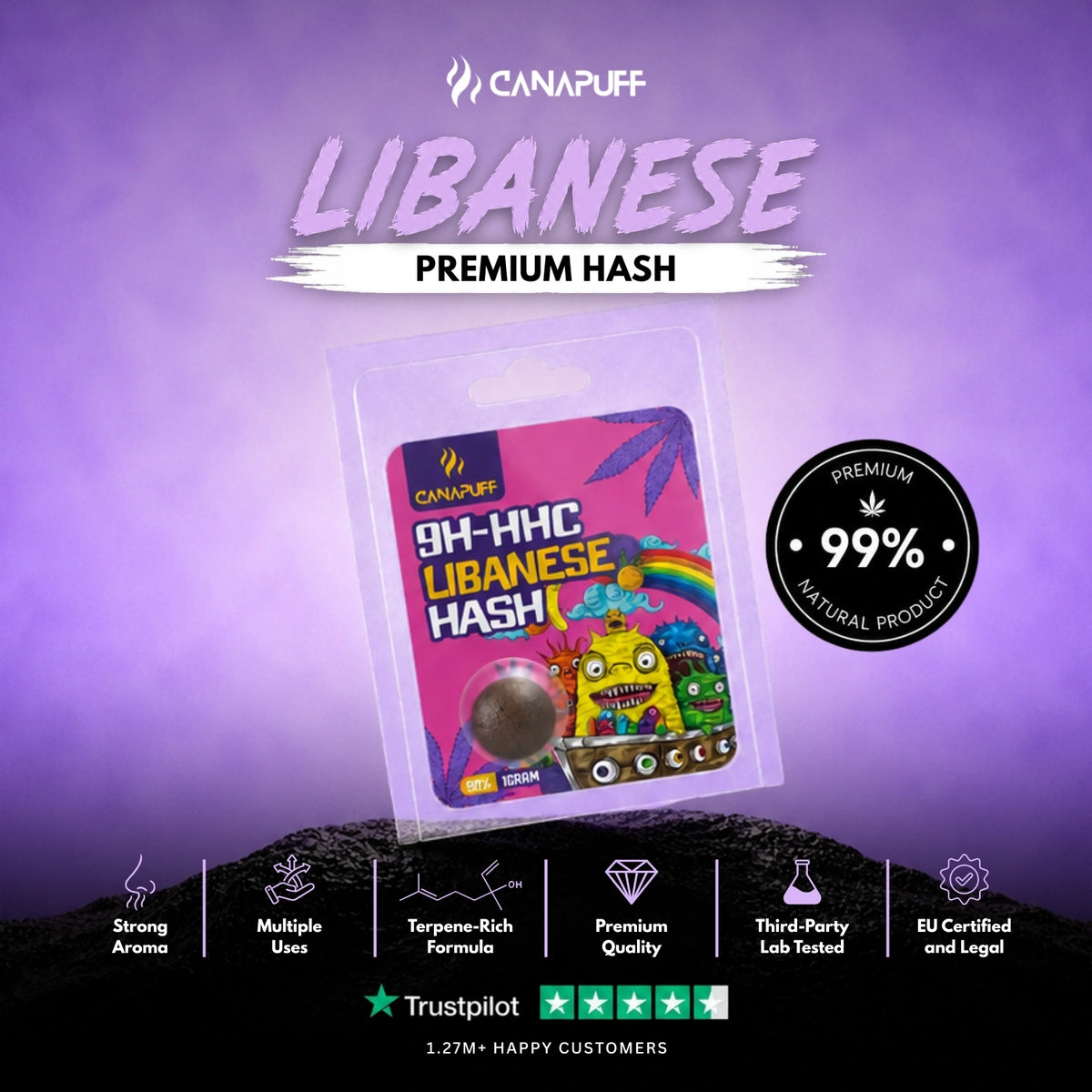 9H-HHC Hasj Libanese 99% – hasj, foto 2