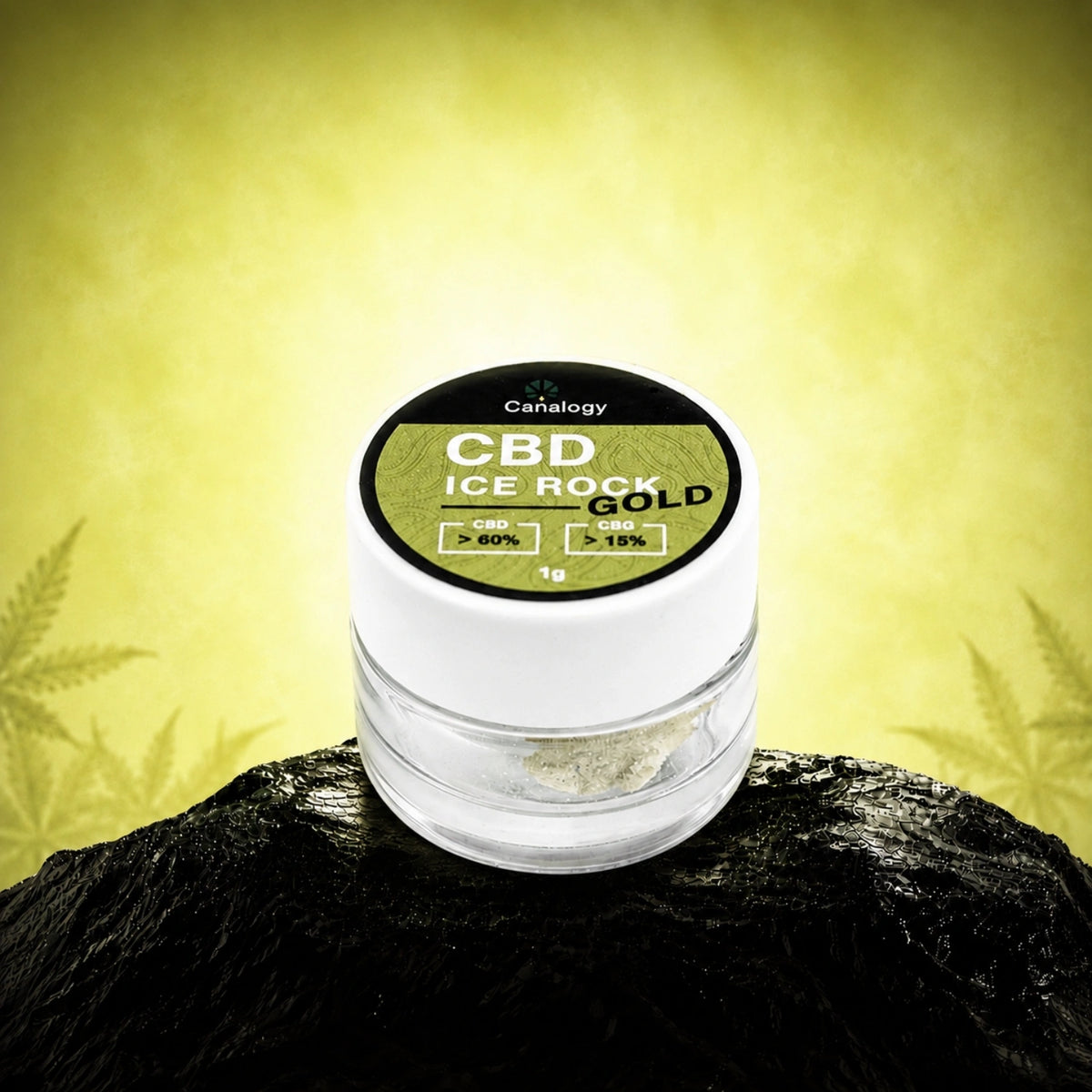 CBD IceRock Gold 60% CBD, 15% CBG – IceRock-concentraat