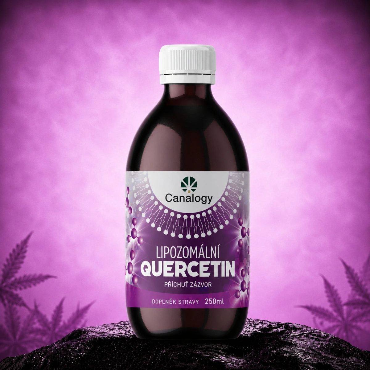 CBD liposomaal quercetine – supplementflesje