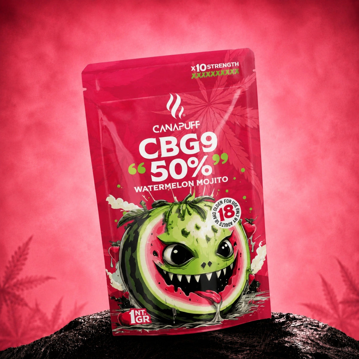 Canapuff CBG9 Bloemen Watermelon Mojito 50% zakje