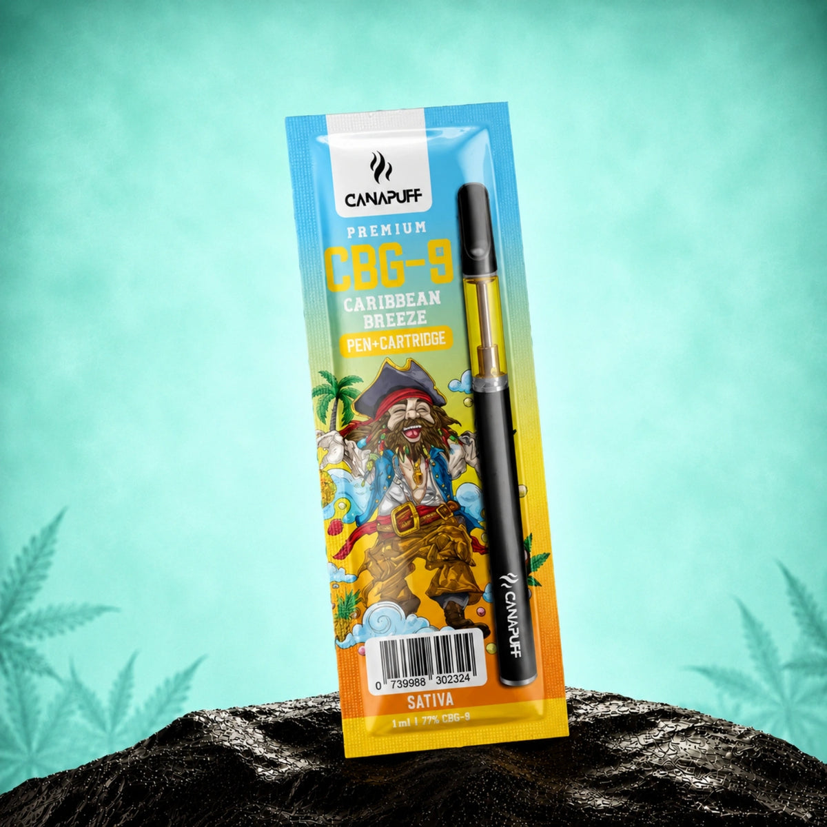 Canapuff CBG9 Caribbean Breeze pen-cartridge 79%, 1 ml