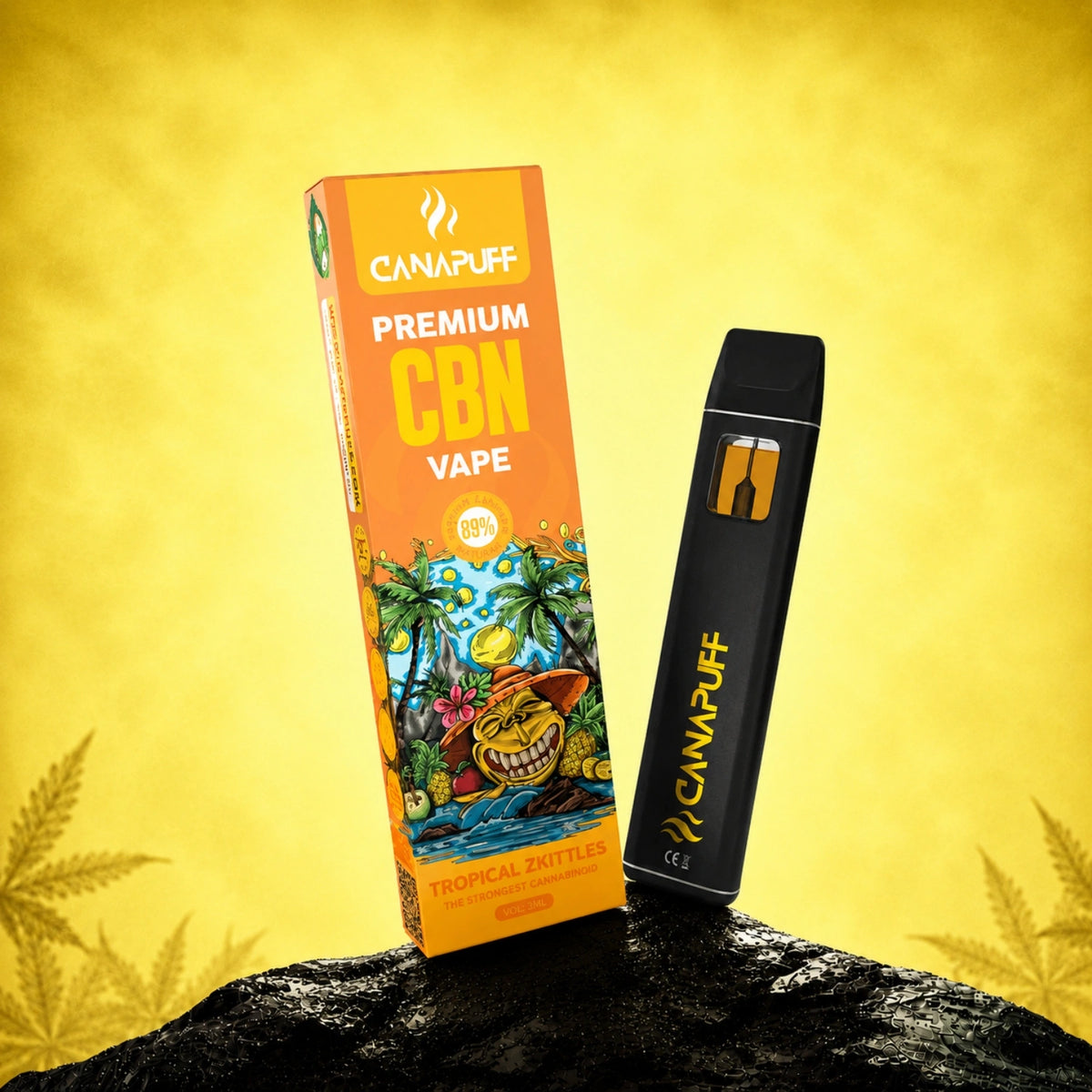 Canapuff CBN Vape Tropical Zkittles 89% 1ml wegwerppen