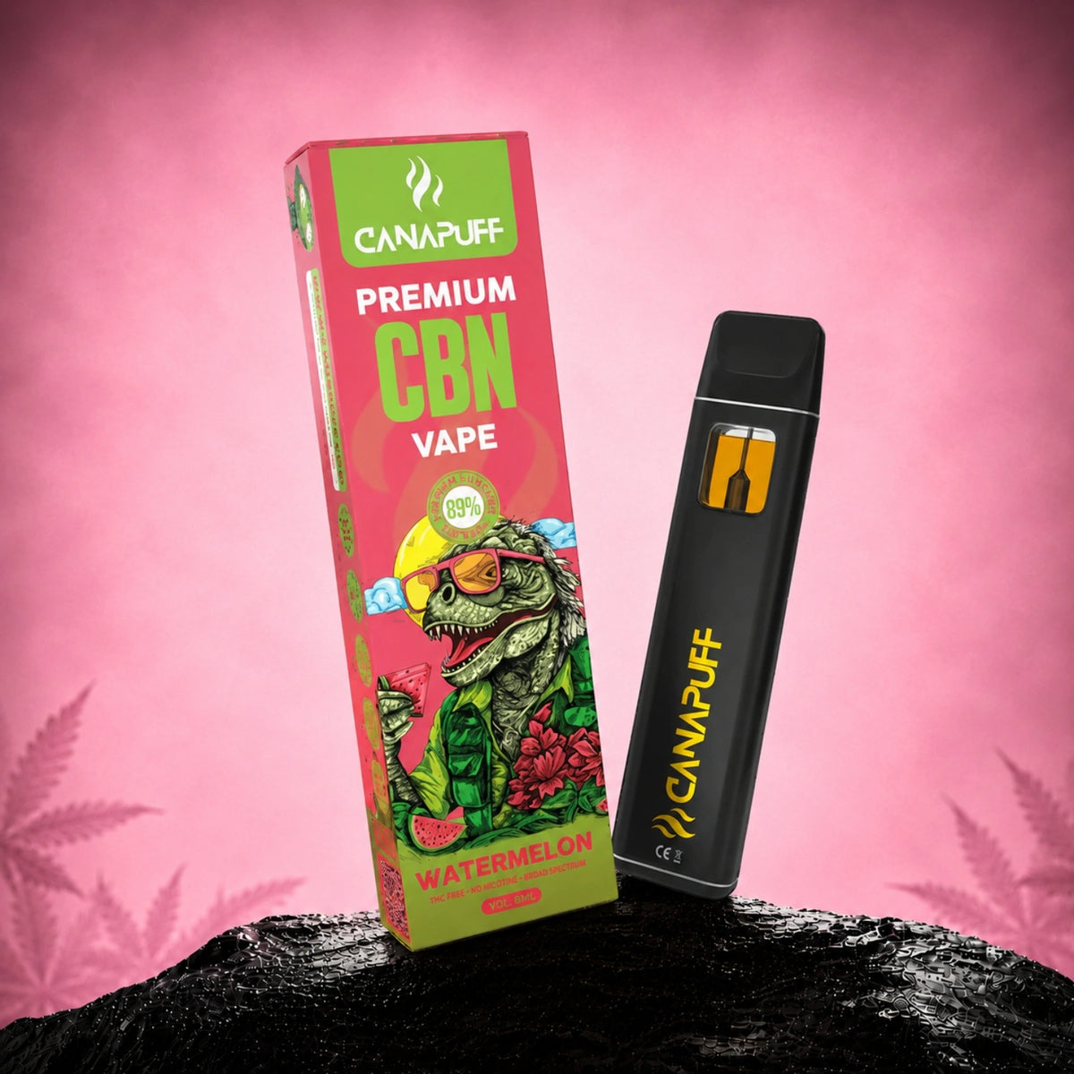 Canapuff CBN Vape Watermelon 89% 1ml wegwerppen