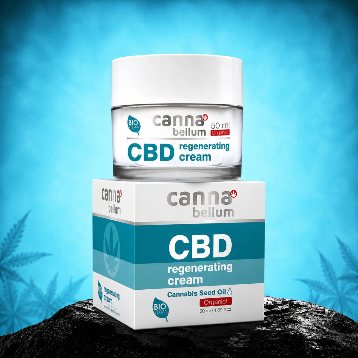 Cannabellum CBD regenererende crème, 50ml - Palacio – huidverzorgingsproduct