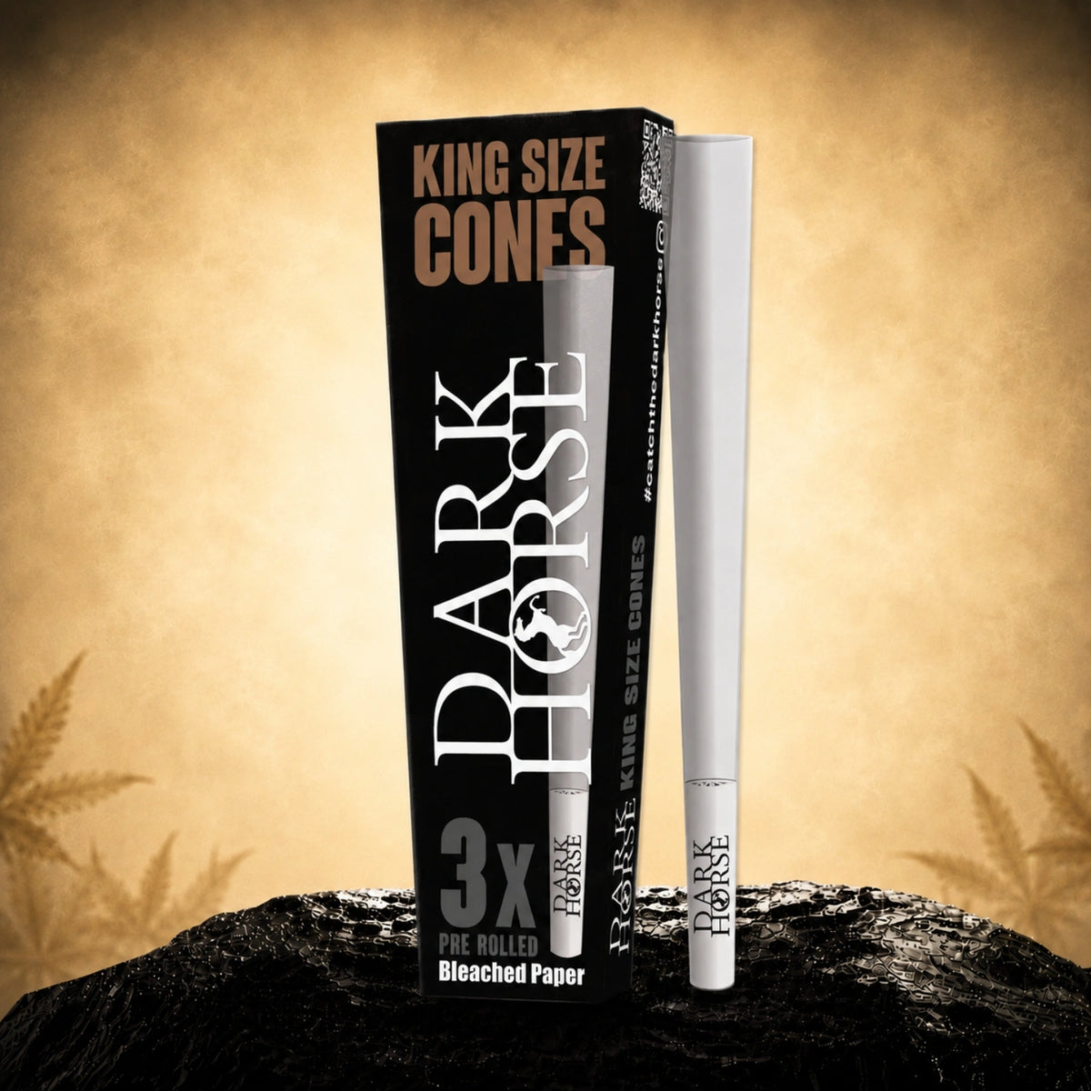 Cones Dark Horse Black – voorgerolde cones