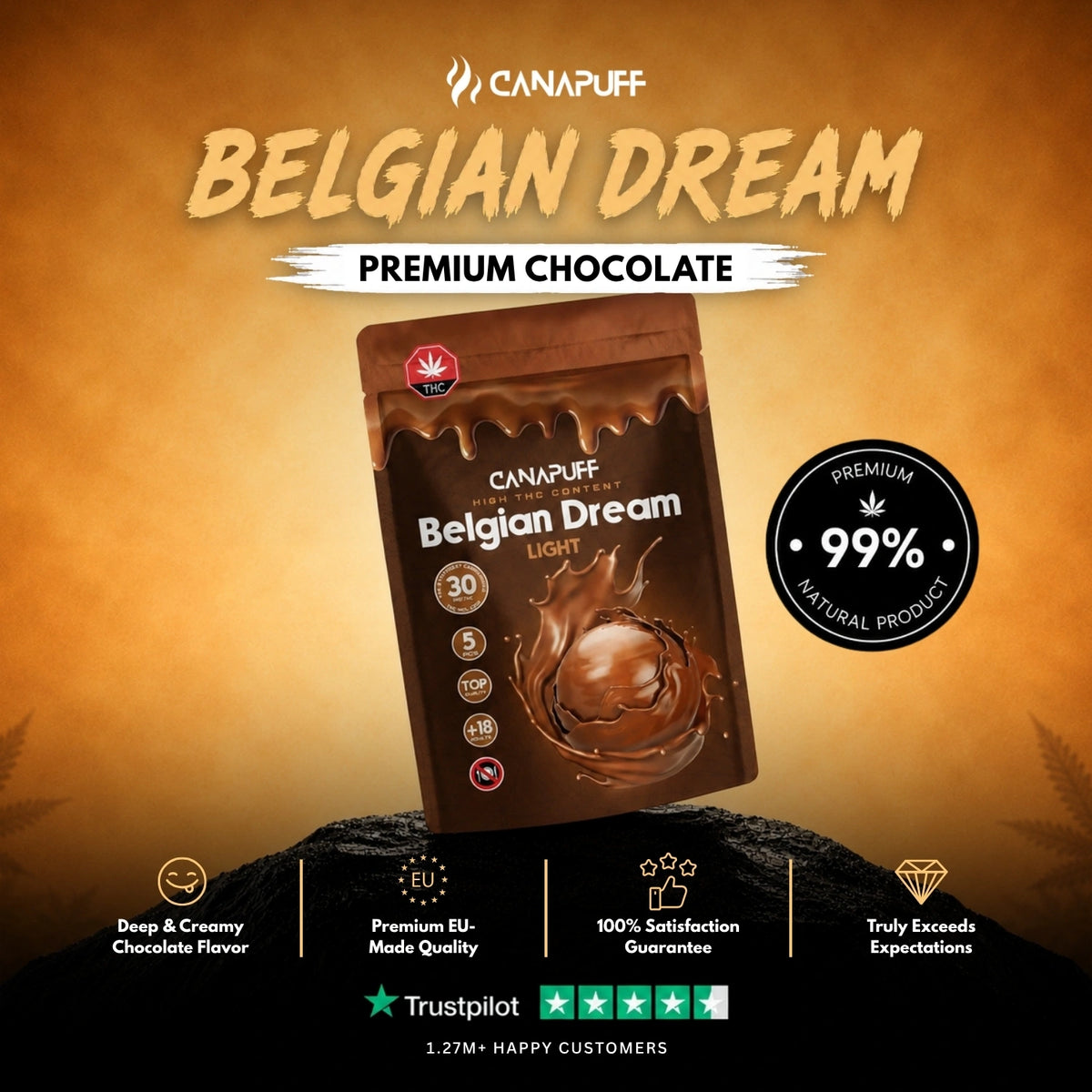 Delta 9 Chocolate Milk – chocolade, foto 2