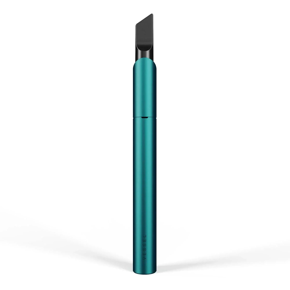 Teal vaporizer Pen gesloten met mondstuk