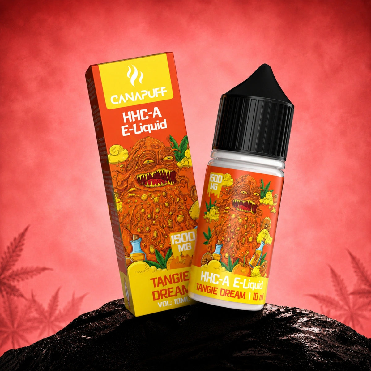 Canapuff HHC-A E-Liquid Tangie Dream 1500mg 10ml flesje met doosverpakking