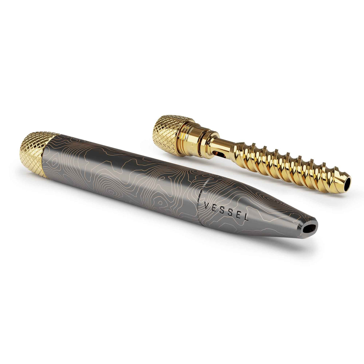 Vessel Pen gemonteerd met gouden accenten