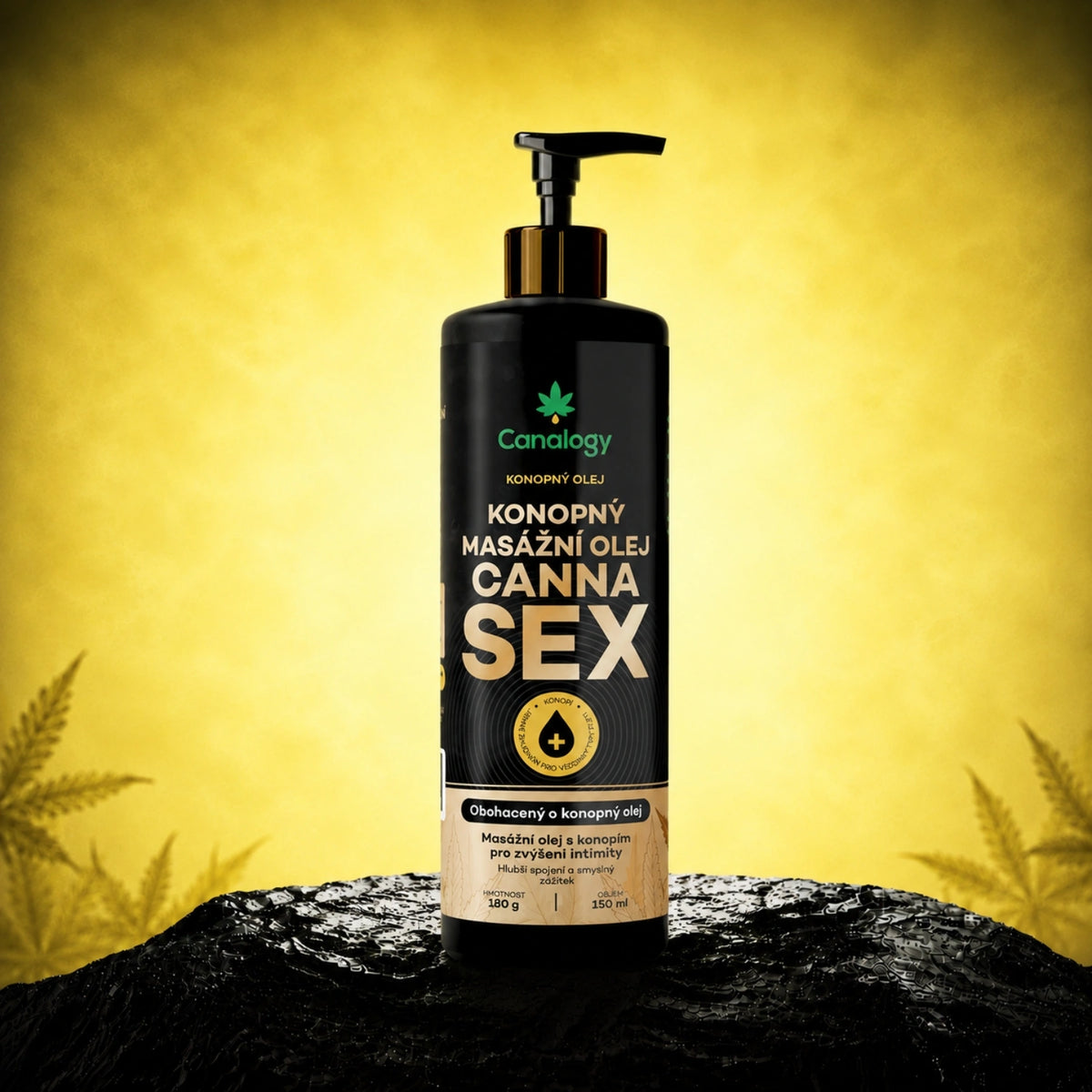 Hennep massageolie Cannasex - Canalogy – massageproduct