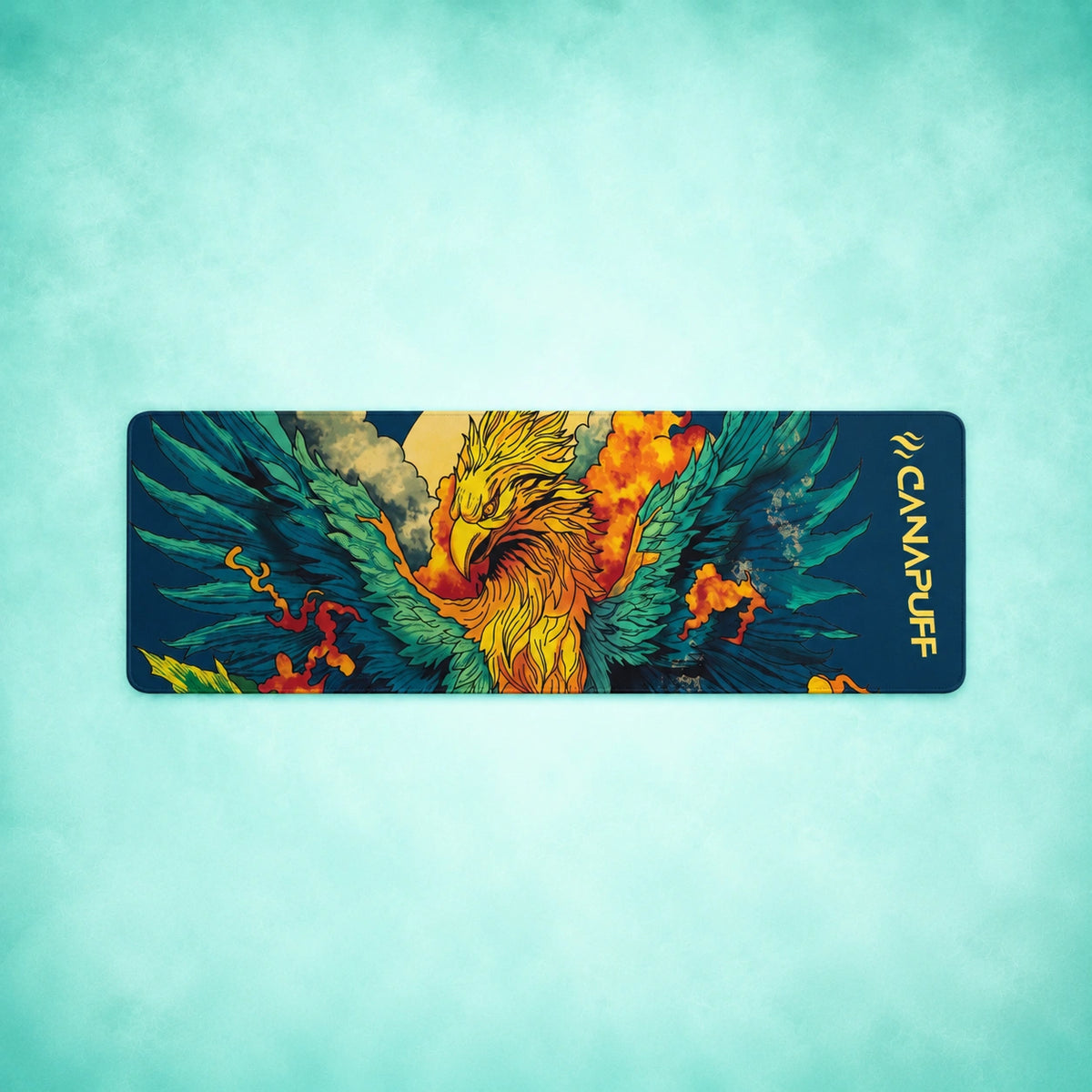 Canapuff Mouse Pad Extreme Phoenix met kleurrijke phoenix-illustratie