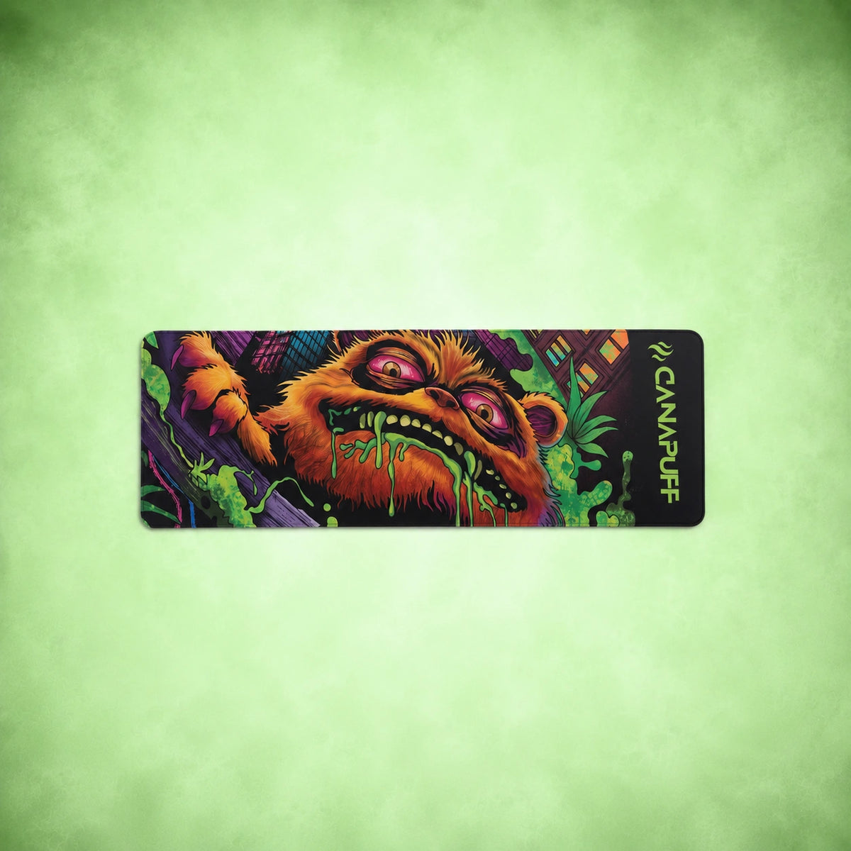 Canapuff High Monster muismat met kleurrijke monsterillustratie