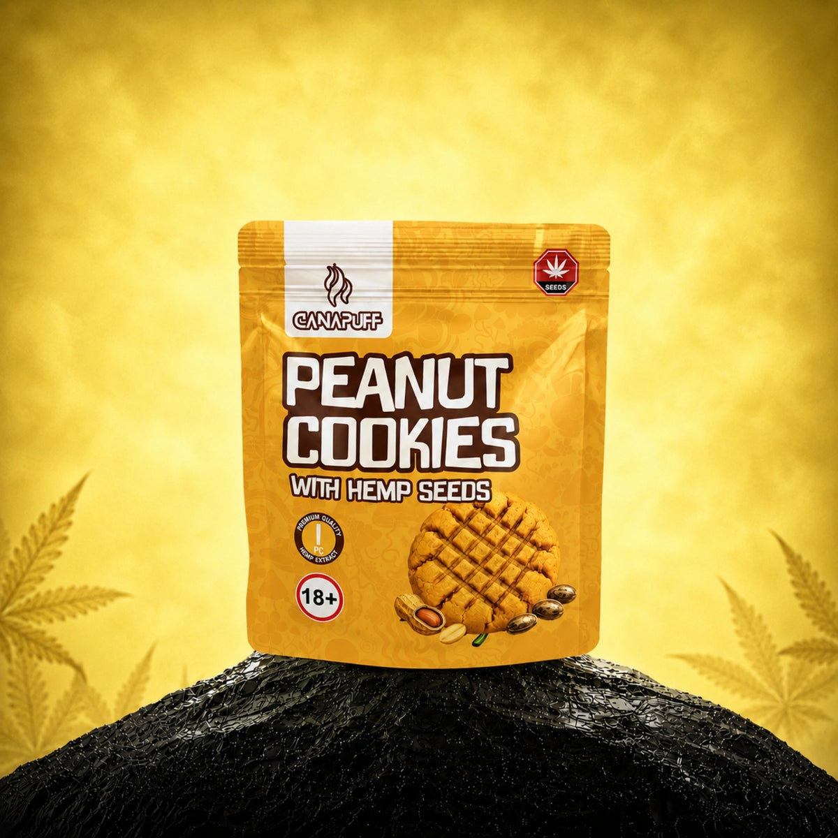 Peanut Cookies met hennepzaad – koekjes