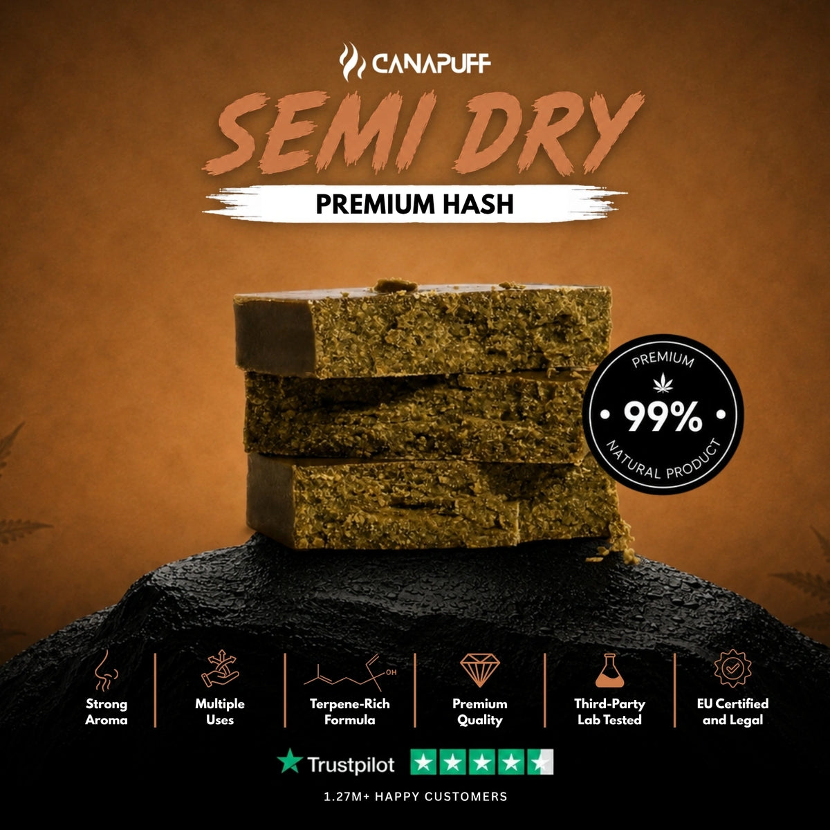 Semi Dry Hash – hasj, foto 2