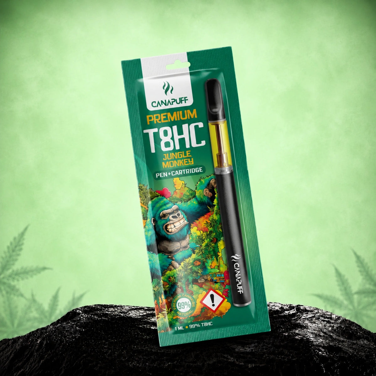 Canapuff T8HC Jungle Monkey pen en cartridge, 99%, 1 ml