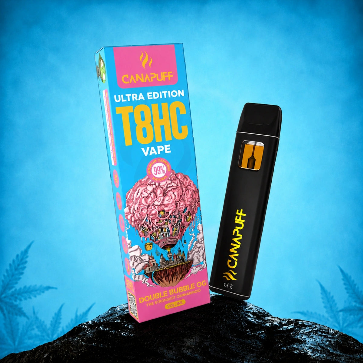 Canapuff T8HC Vape Double Bubble Ultra Edition 99% 1ml wegwerppen