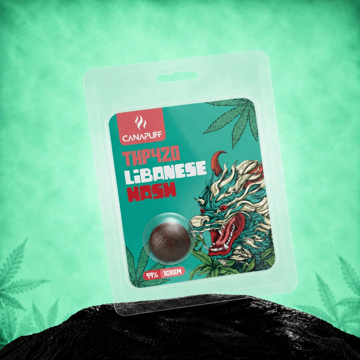Canapuff THP420 Lebanese hasj 99% 1 gram
