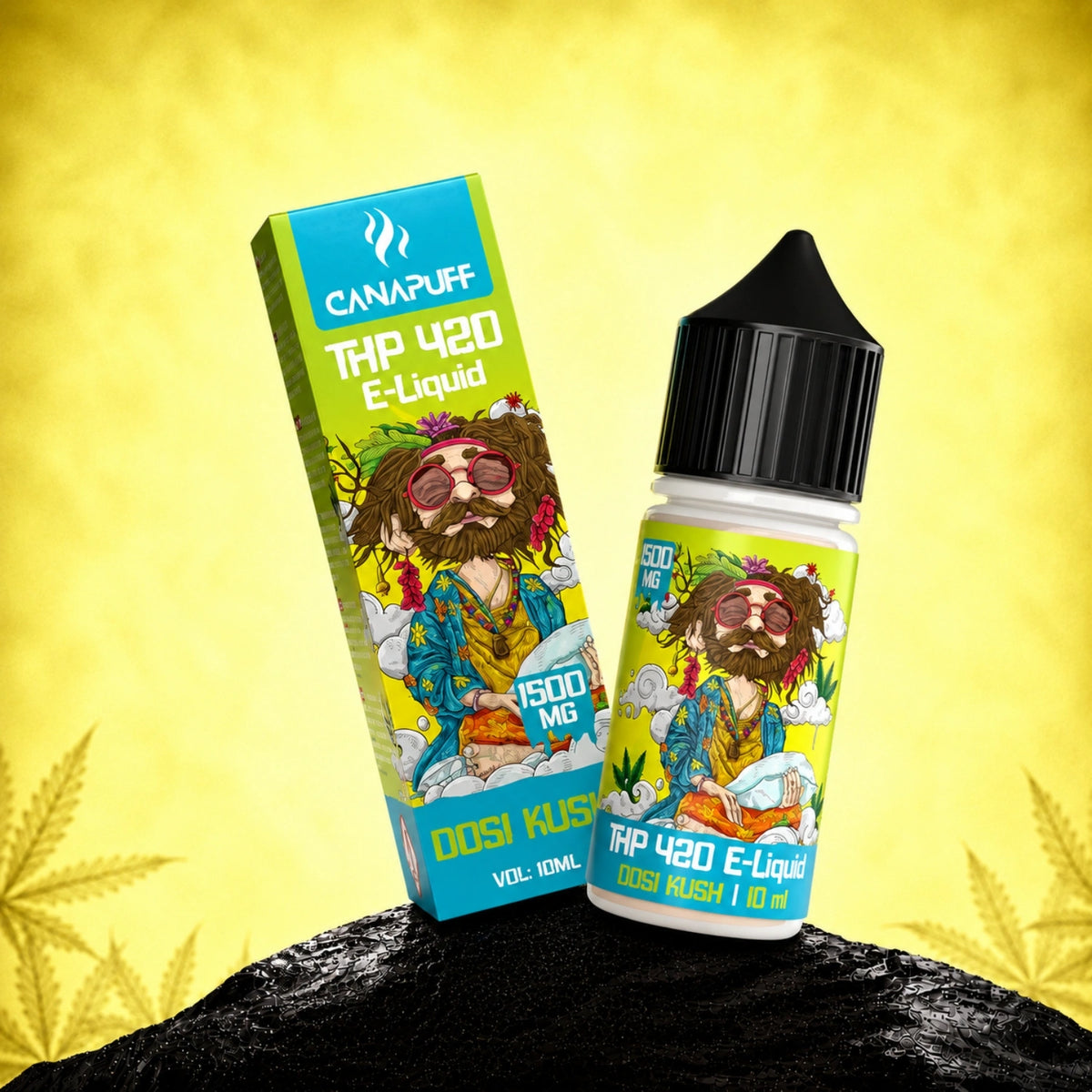 Canapuff THP420 E-Liquid Dosi Kush 1500 mg, flesje van 10 ml